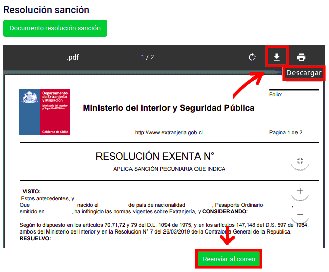 como pagar multas de extranjería