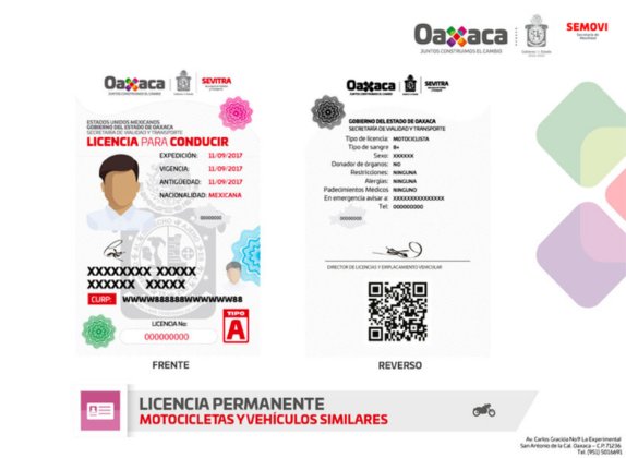 requisitos para licencia de conducir Oaxaca