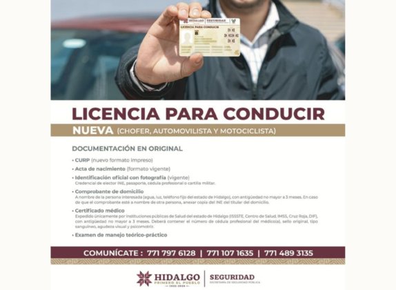 requisitos para renovar licencia en hidalgo